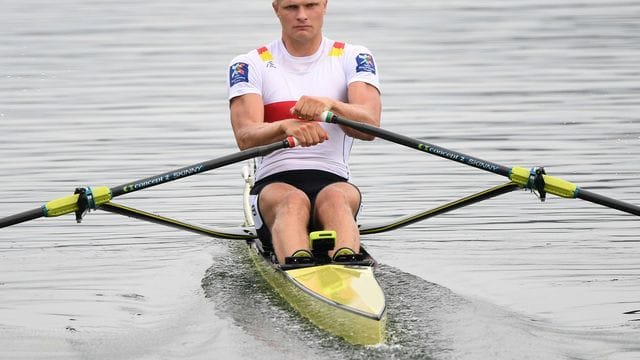 Freut sich trotz aller Corona-Sorgen auf Olympia in Tokio: Ruderer Oliver Zeidler. Freut sich trotz aller Corona-Sorgen auf Olympia in Tokio: Ruderer Oliver Zeidler.