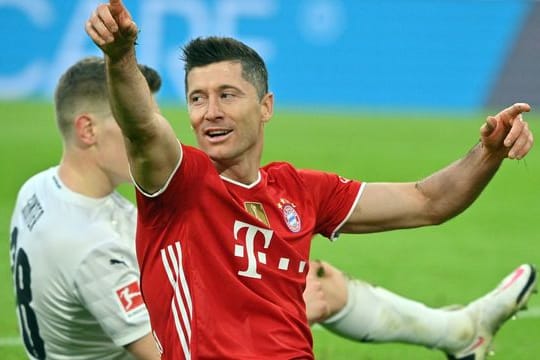 Musste eine Trainingseinheit vorzeitig beenden: Bayern-Torjäger Robert Lewandowski.