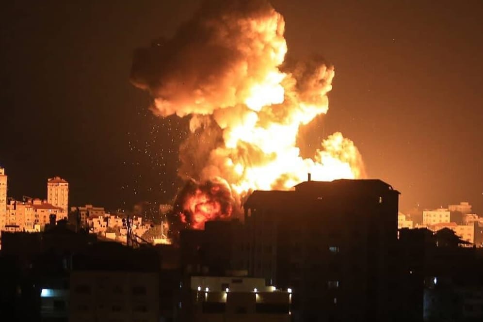 Rauch über Gaza: Israel hat seine Angriffe verschärft.