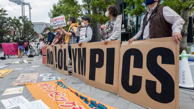 Der Protest gegen Olympia in Tokio nimmt immer mehr zu.