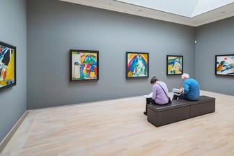 Raum mit Werken von Wassily Kandinsky in München: Eines seiner Bilder ist nun nach 70 Jahren wieder gefunden worden.