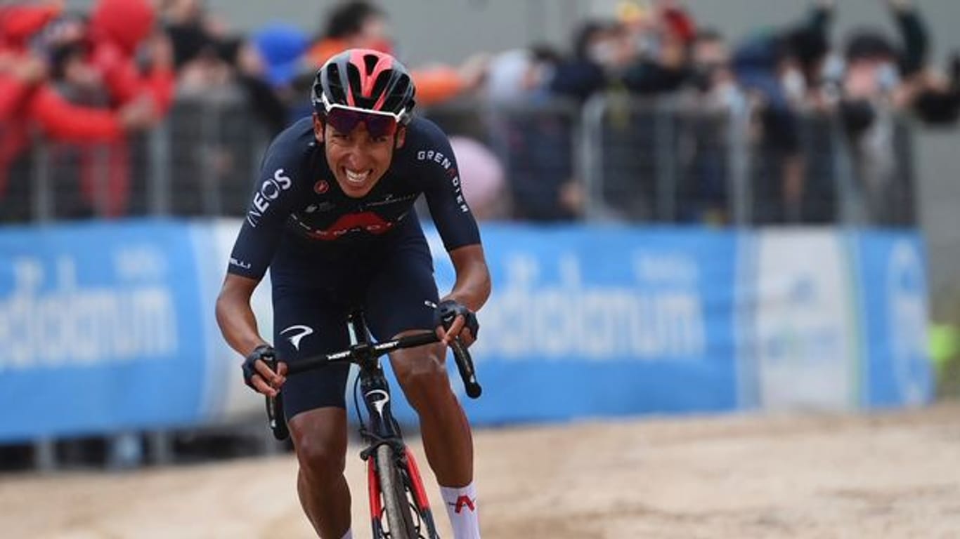 Egan Bernal gewann die zweite Giro-Bergankunft.