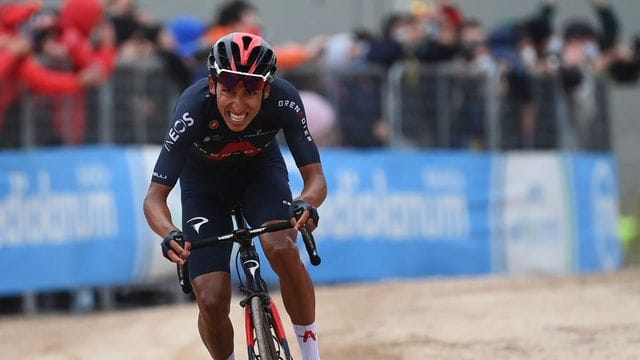 Egan Bernal gewann die zweite Giro-Bergankunft.