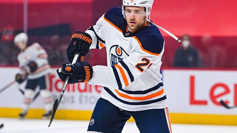 Edmonton Oilers Leon Draisaitl aus Deutschland spielt in den NHL-Playoffs.