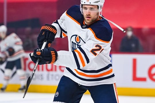 Edmonton Oilers Leon Draisaitl aus Deutschland spielt in den NHL-Playoffs.