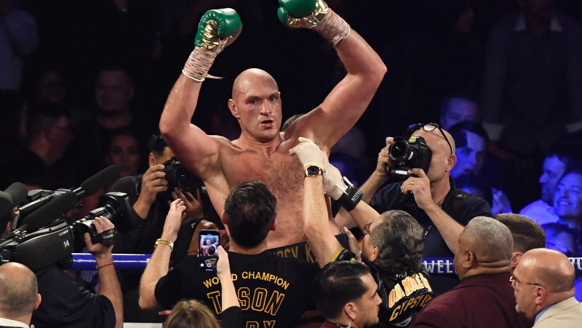 Der Champion im Februar 2020: Tyson Fury nach seinem Sieg gegen Deontay Wilder.