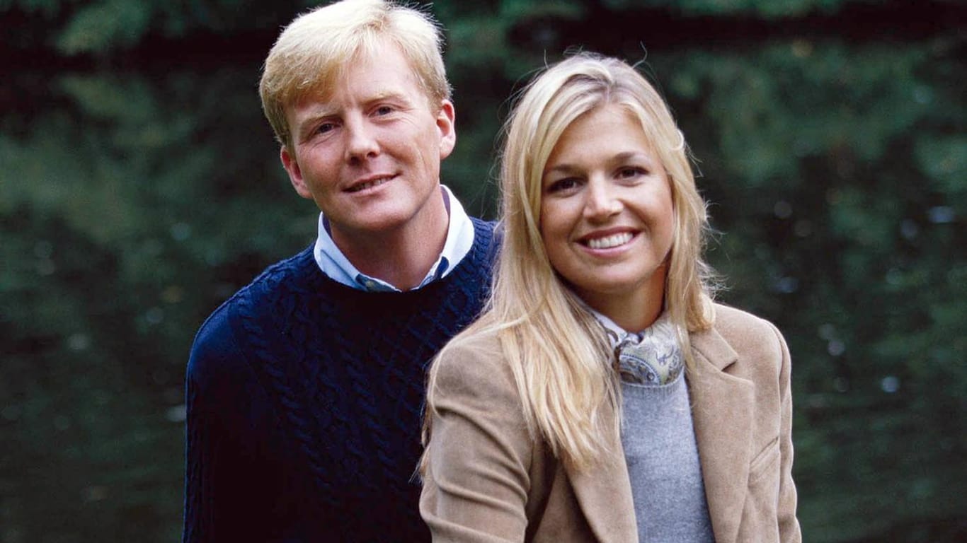 Willem-Alexander und seine Verlobte Máxima Zorreguieta im Jahr 2001: Im Jahr darauf heirateten sie.