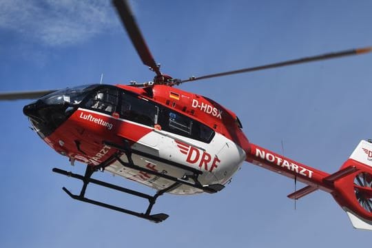 Ein Rettungshubschrauber im Einsatz