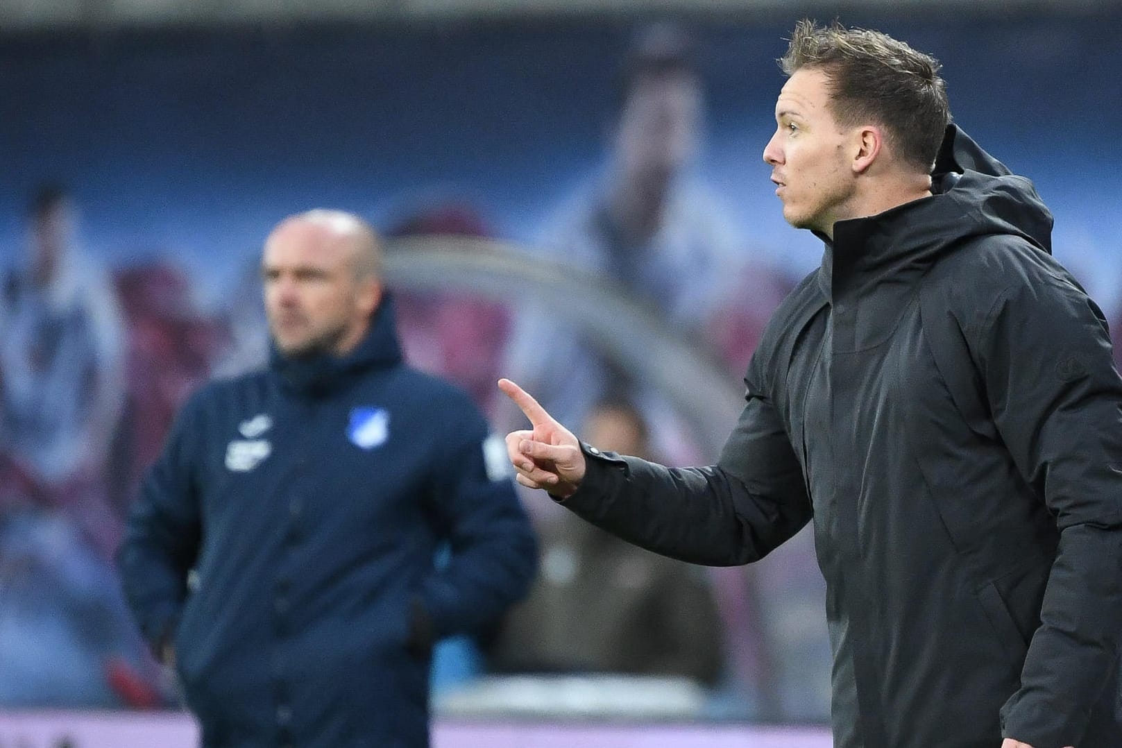 Julian Nagelsmann: Bei der TSG Hoffenheim war Alfred Schreuder (hinten) sein Co-Trainer.