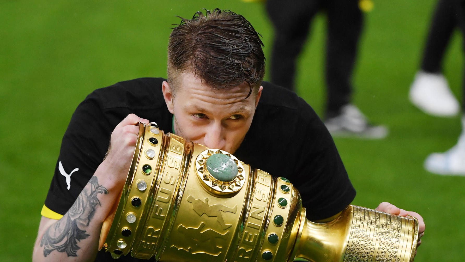 Marco Reus: Gerade erst führte er Borussia Dortmund als Kapitän zum DFB-Pokal-Titel.