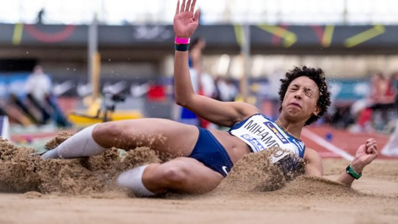 Mihambo siegte mit 6,68 Metern beim Weitsprung beim Leichtathletik-Meeting in Dessau.