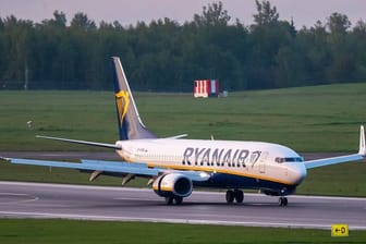 Das Ryanair-Flugzeug ist inzwischen mit mehreren Stunden Verspätung in Vilnius angekommen.
