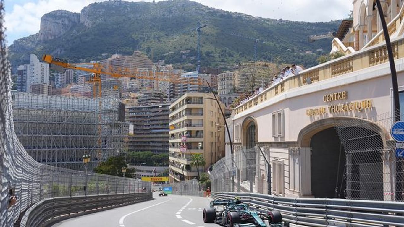 Sebastian Vettel kam mit seinem Aston Martin in Monaco als Fünfter ins Ziel.