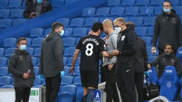 Erfolgreiches Man-City-Duo: Ilkay Gündogan und Trainer Pep Guardiola.