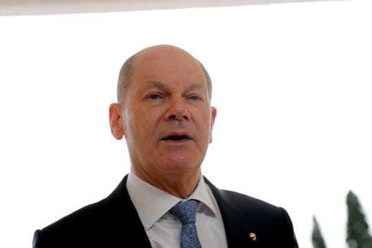 Bundesfinanzminister und SPD-Kanzlerkandidat Olaf Scholz bei einem EU-Treffen.