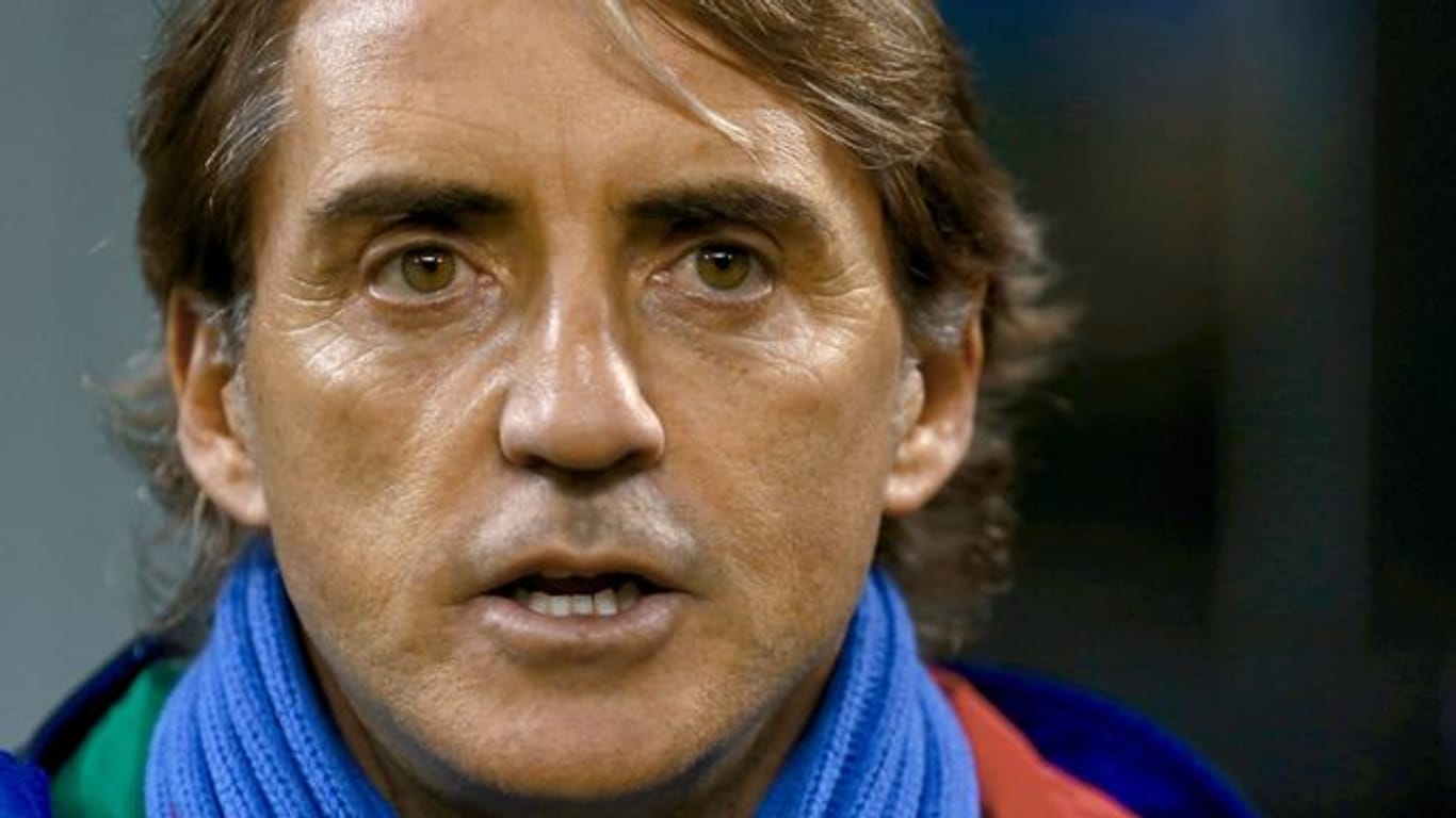Feierte mit Italien einen deutlichen Testspielsieg: National-Coach Roberto Mancini.
