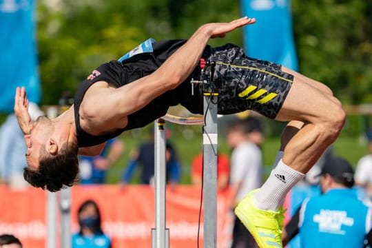 Zehnkampf-Weltmeister Niklas Kaul beim Hochsprung in Götzis.