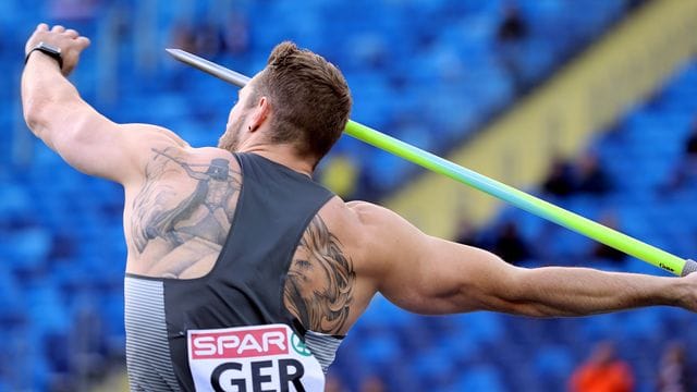 Speerwerfer Johannes Vetter warf bei der Team-EM in Polen über 96 Meter.