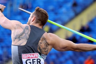 Speerwerfer Johannes Vetter warf bei der Team-EM in Polen über 96 Meter.