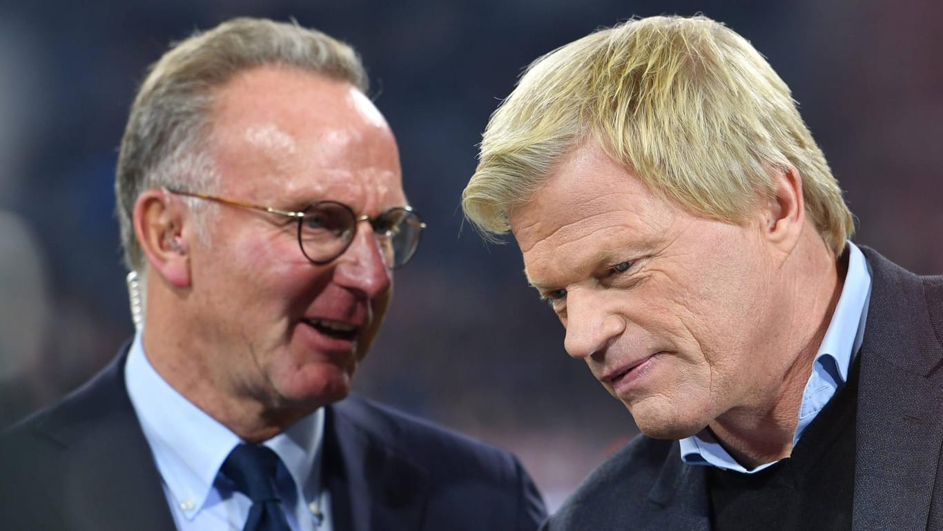 Karl-Heinz Rummenigge (l.) und Oliver Kahn: Noch arbeiten sie gemeinsam für den FC Bayern.