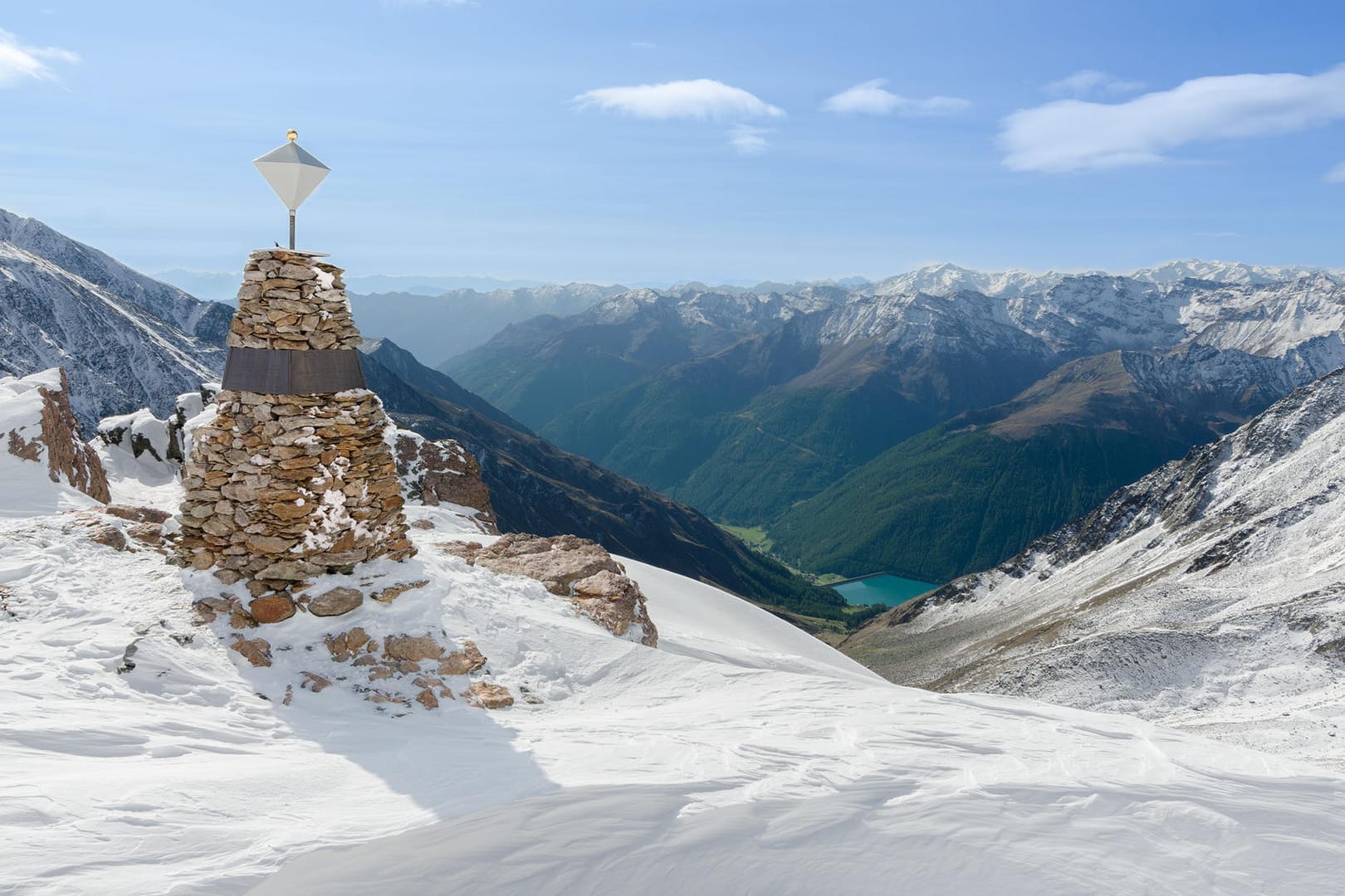 Ötzi-Fundstelle: Sie liegt hoch oben am Gletscher – dort wurde der Steinzeitmensch gut konserviert.