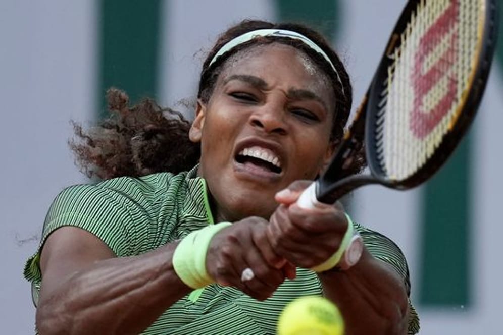 Kämpfte sich bei den French Open in Runde drei: Serena Williams in Aktion.