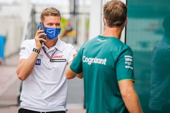 Enges Verhältnis: Mick Schumacher (l.) und Sebastian Vettel.
