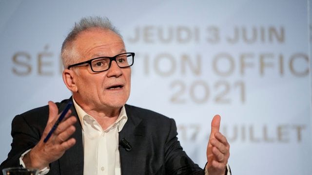 Thierry Frémaux, Direktor der Internationalen Filmfestspiele von Cannes, stellt die offiziellen Auswahl der Filmfestspiele vor.