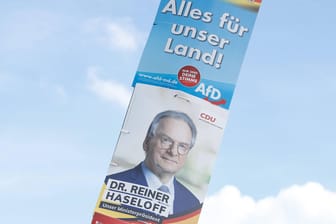 Wahlplakate der AfD und der CDU: Besonders taktische Wähler könnten das Wahlergebnis noch beeinflussen.