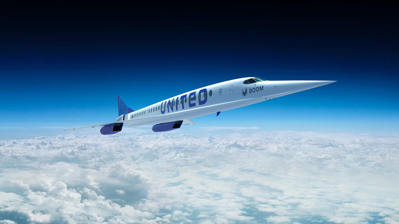 United Airlines Supersonic: Die US-Fluggesellschaft hat 15 Überschalljets bestellt.