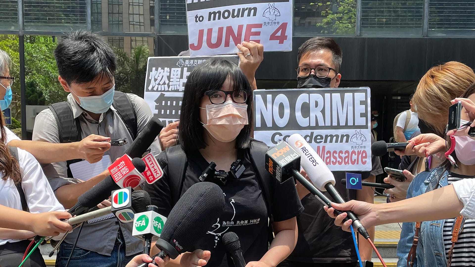 Chow Hang-Tung (Archivbild): Die Aktivistin wurde in Hongkong in Gewahrsam genommen.