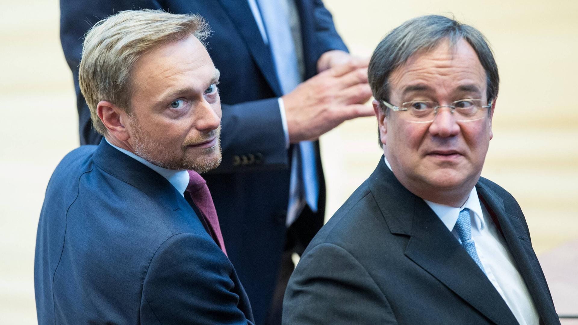 Christian Lindner und Armin Laschet: Die FPD legt gerade in dem Umfragen zu. Christian Lindner und Armin Laschet: Die FPD legt gerade in dem Umfragen zu.