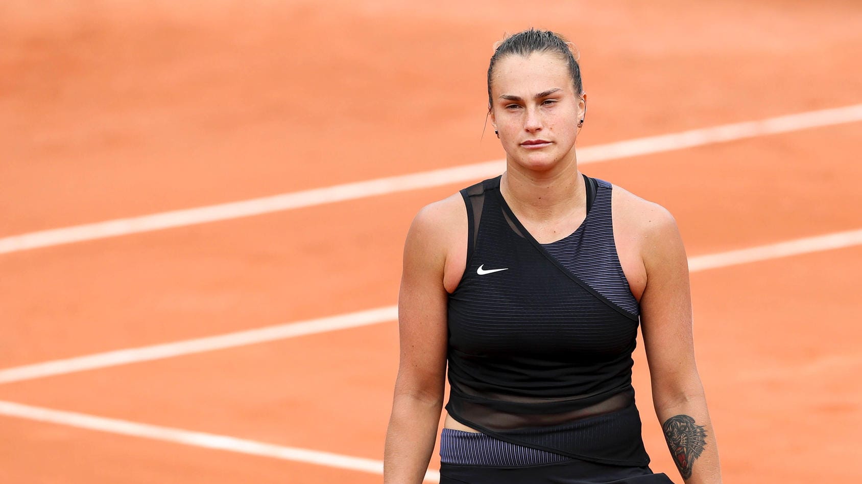 Aryna Sabalenka: Die Weltranglistenvierte musste sich in Paris der Russin Anastasia Pawljutschenkowa geschlagen geben.