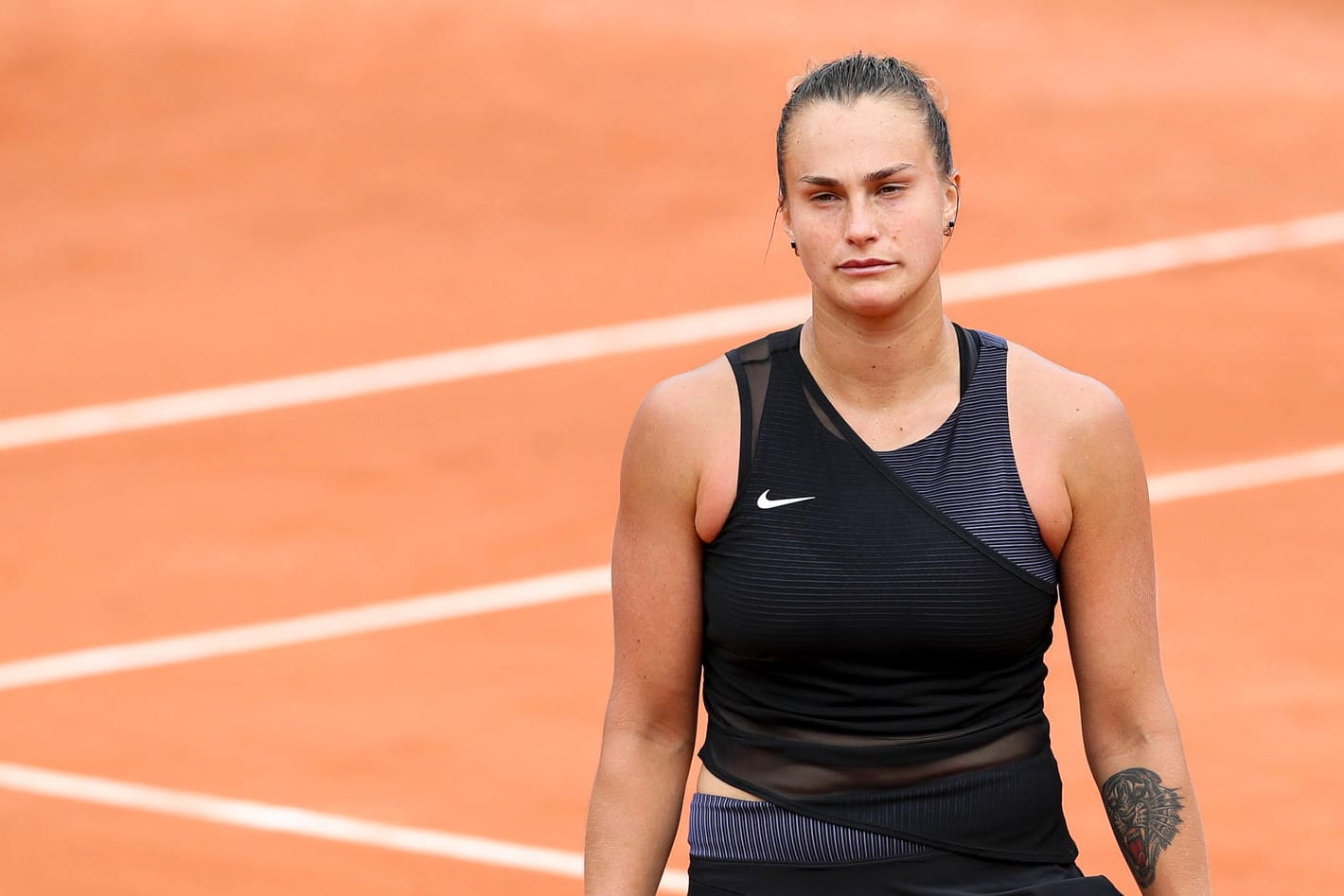 Aryna Sabalenka: Die Weltranglistenvierte musste sich in Paris der Russin Anastasia Pawljutschenkowa geschlagen geben.