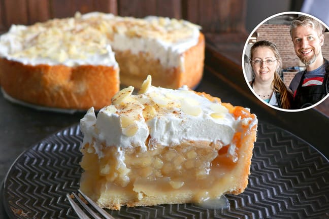 Apfelsafttorte: Diese Torte schmeckt auch noch am zweiten Tag unheimlich frisch.