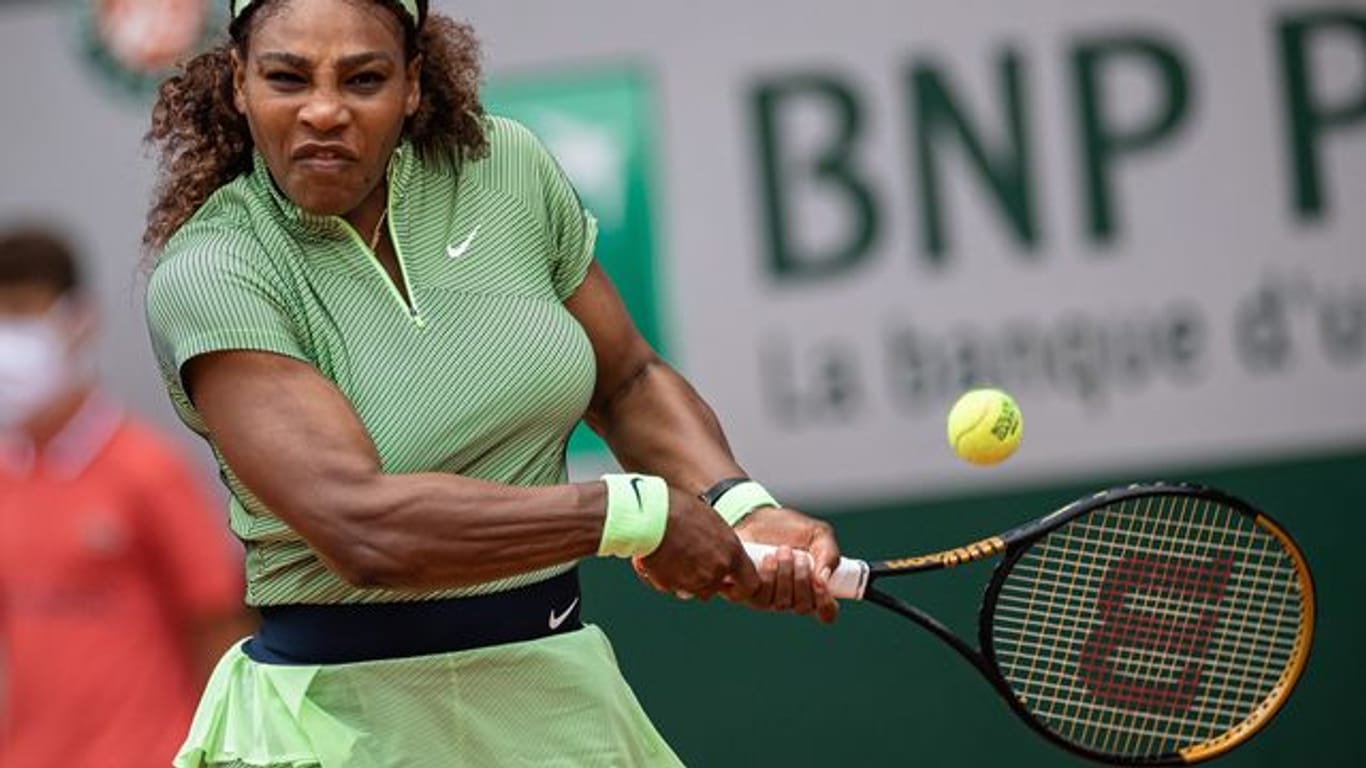 Ist bei den French Open eine Runde weiter: Serena Williams in Aktion.