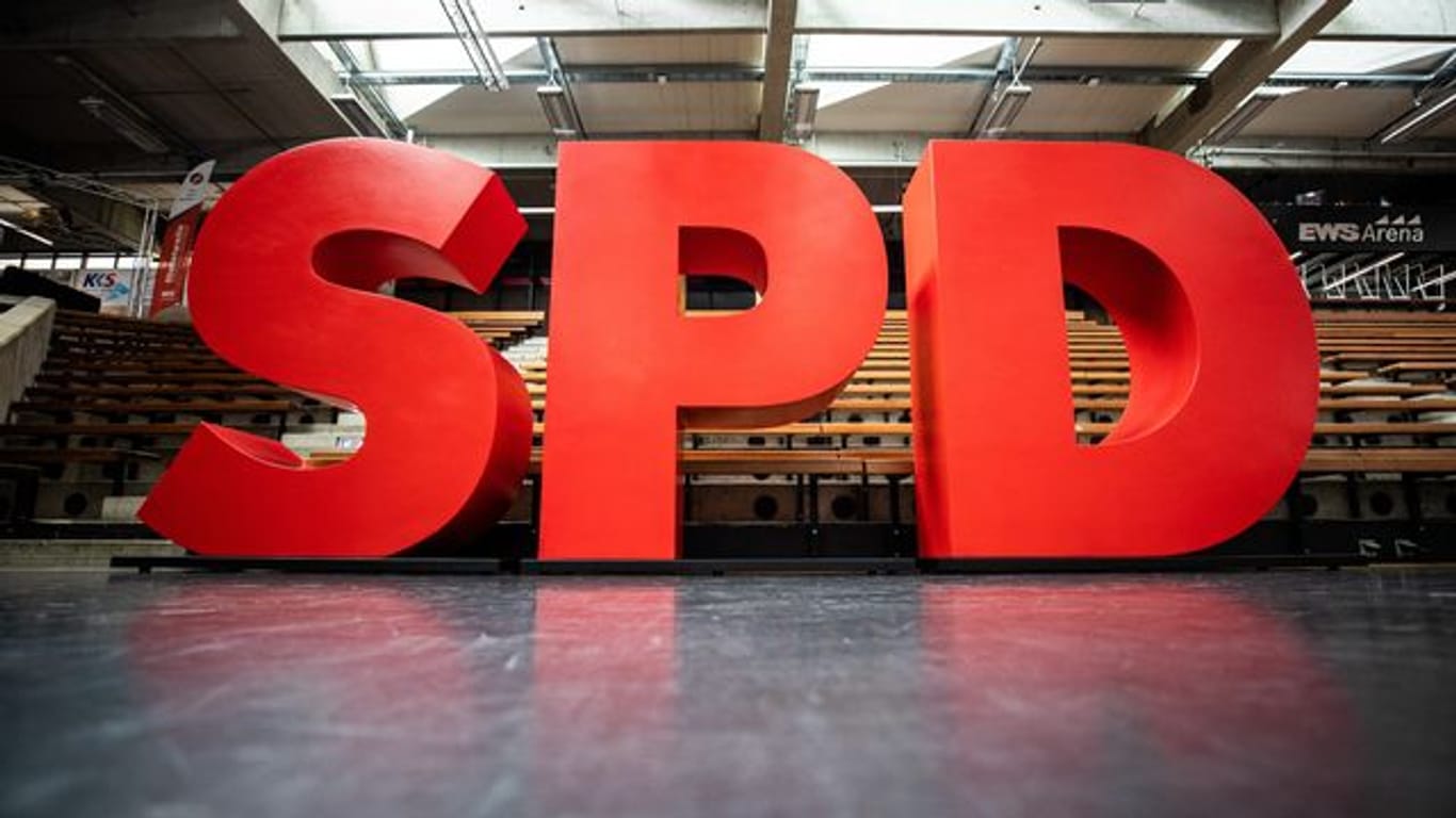 Das Logo der SPD ist zu sehen
