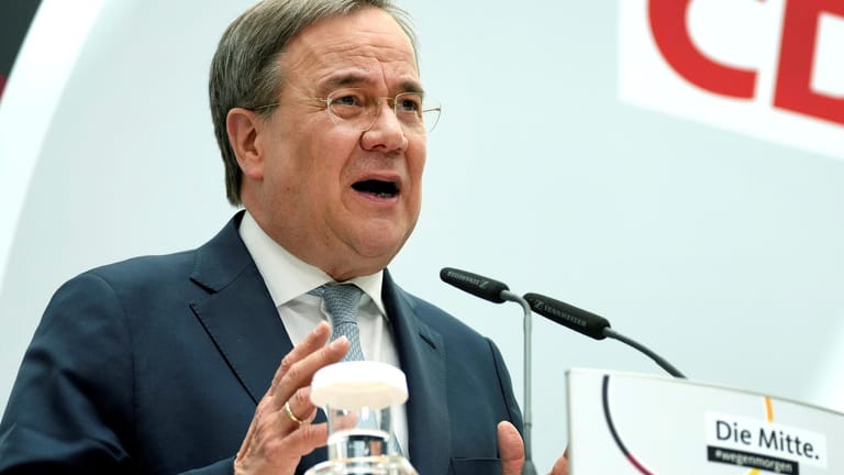 CDU-Chef Armin Laschet: Die CDU kämpfe für das "große Projekt des klimaneutralen Deutschlands".