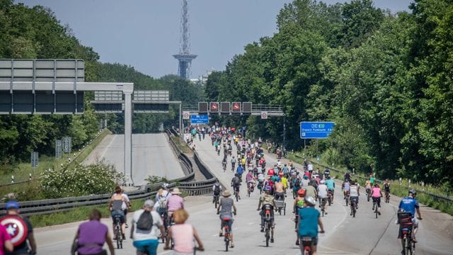 Fahrrad-Sternfahrt in Berlin