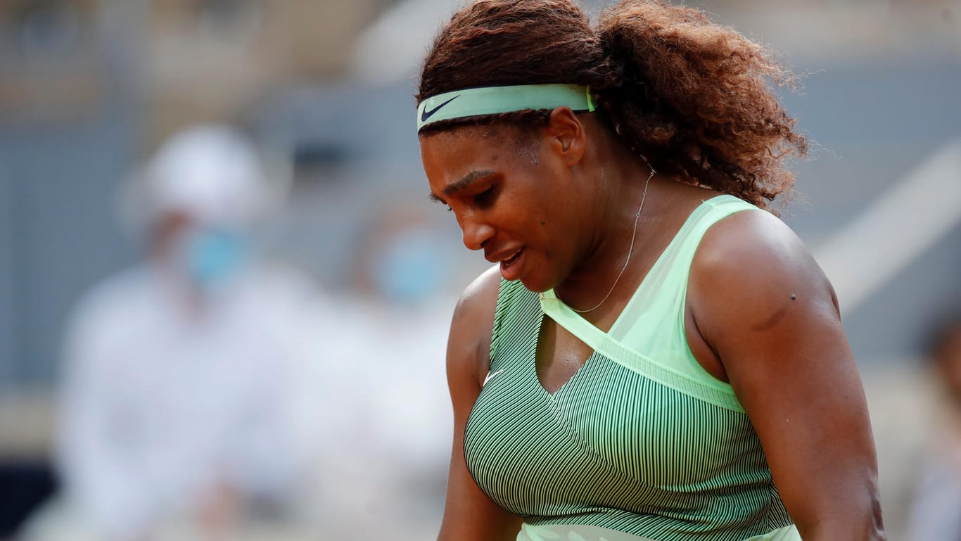 Enttäuscht: Serena Williams im Match gegen Elena Rybakina.