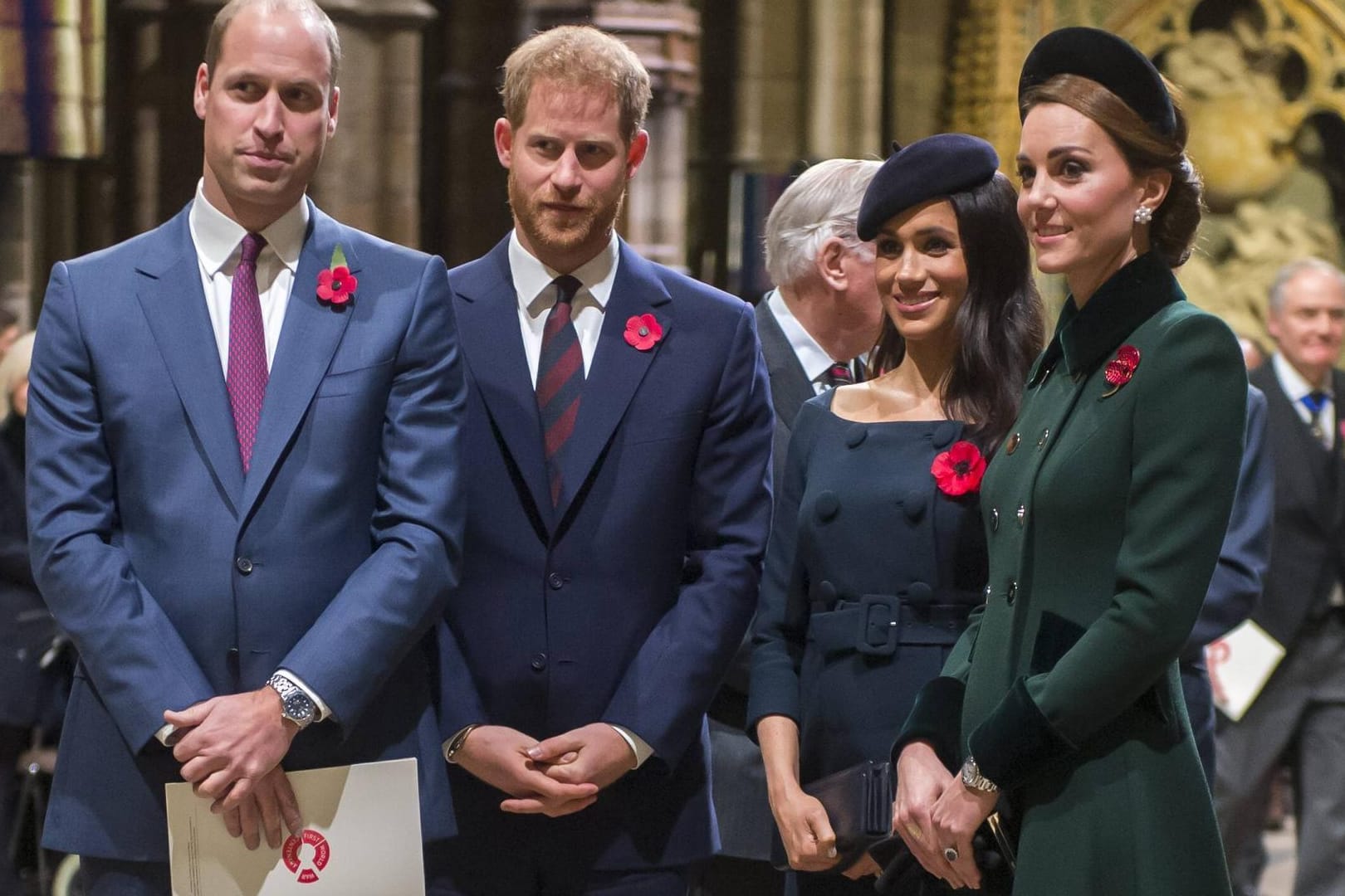 The Fab Four: Prinz William, Prinz William, Herzogin Meghan und Herzogin Kate 2018.