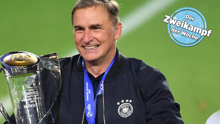 Als Spieler holte Stefan Kuntz 1996 mit der A-Nationalmannschaft den Europameistertitel, als Trainer nun bereits zum zweiten Mal mit der U21-Auswahl.
