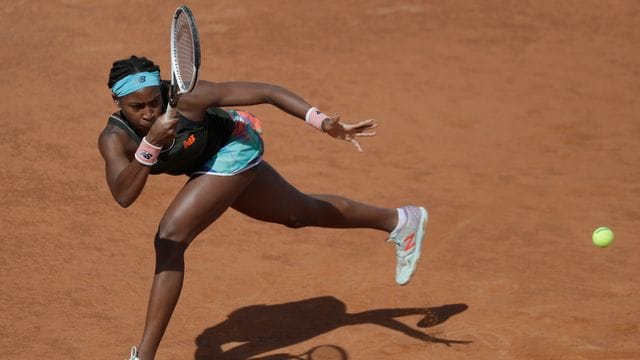 Steht in Paris im Viertelfinale: Cori Gauff in Aktion.