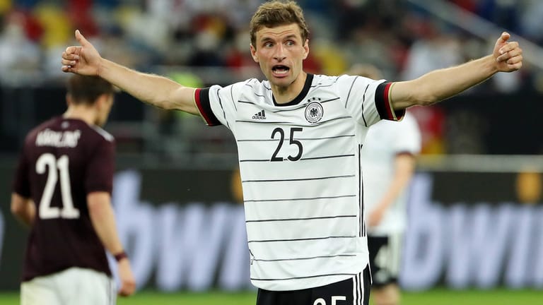 Thomas Müller im Spiel gegen Lettland: Die Partie konnten nicht alle Deutschland-Fans sehen.