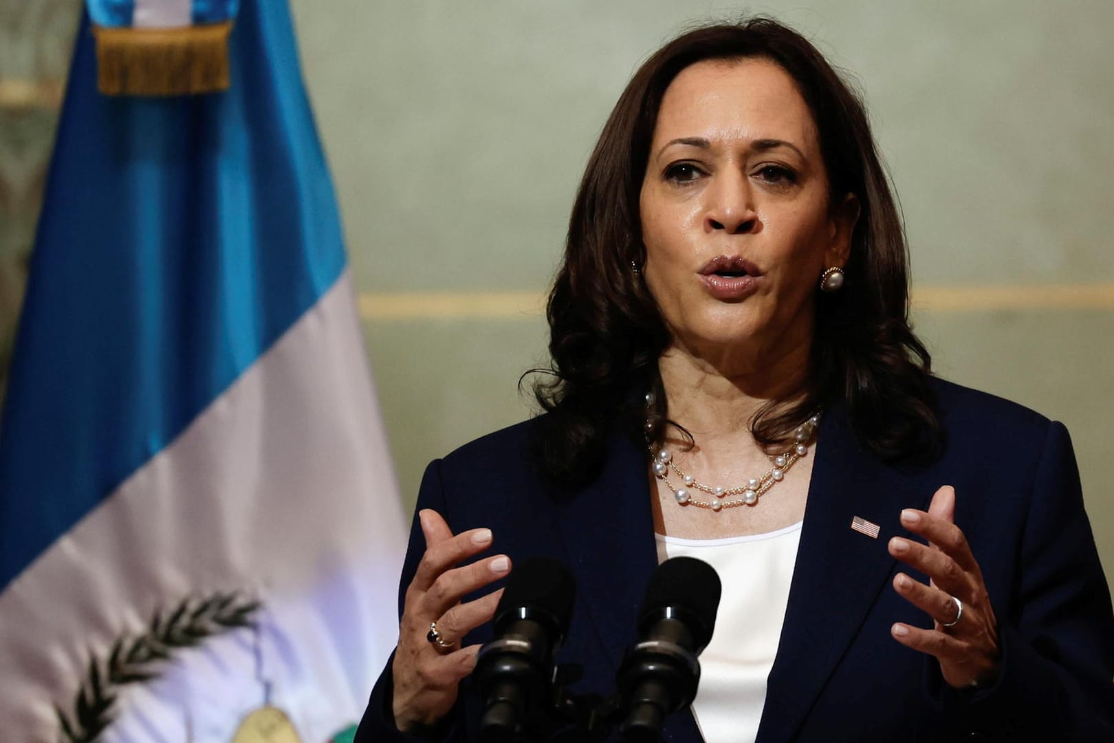 Kamala Harris in Guatemala: Die US-Vizepräsidentin spricht über die Lage an der US-Südgrenze.