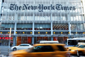 Der Hauptsitz der "New York Times": Viele Seiten waren nicht erreichbar.