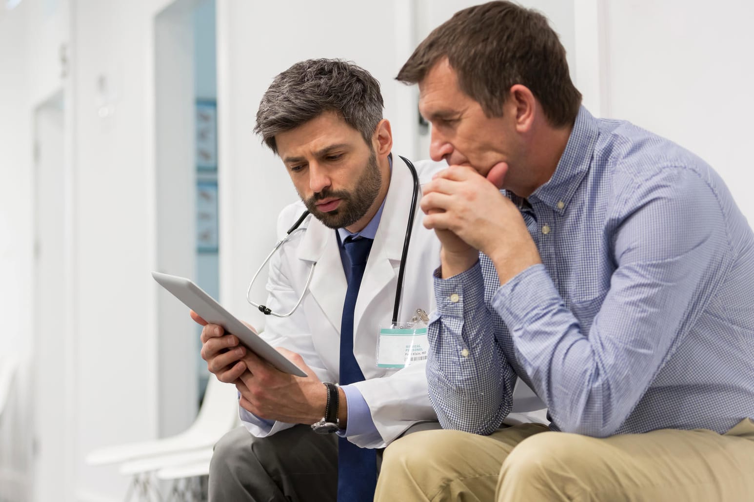 Arzt und Patient im Gespräch Arzt und Patient im Gespräch