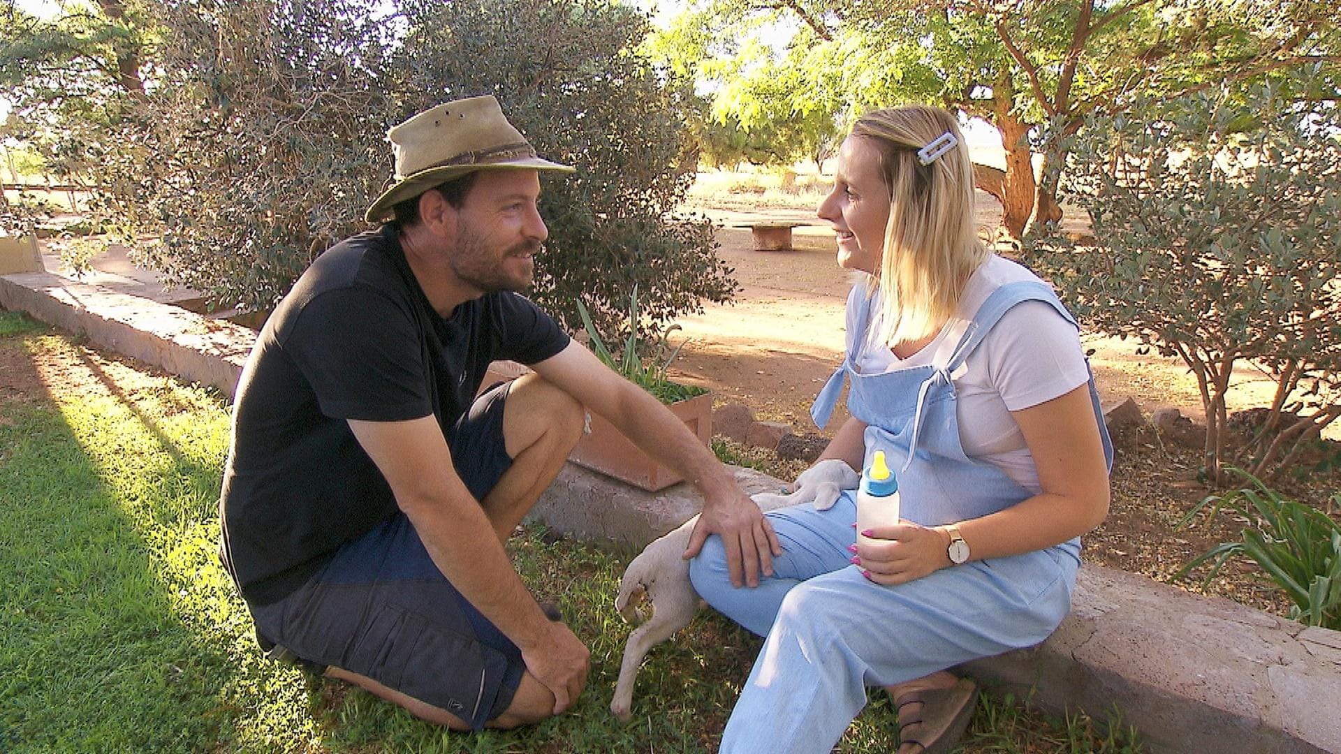 "Bauer sucht Frau": Gerald und Anna Heiser während der Schwangerschaft.