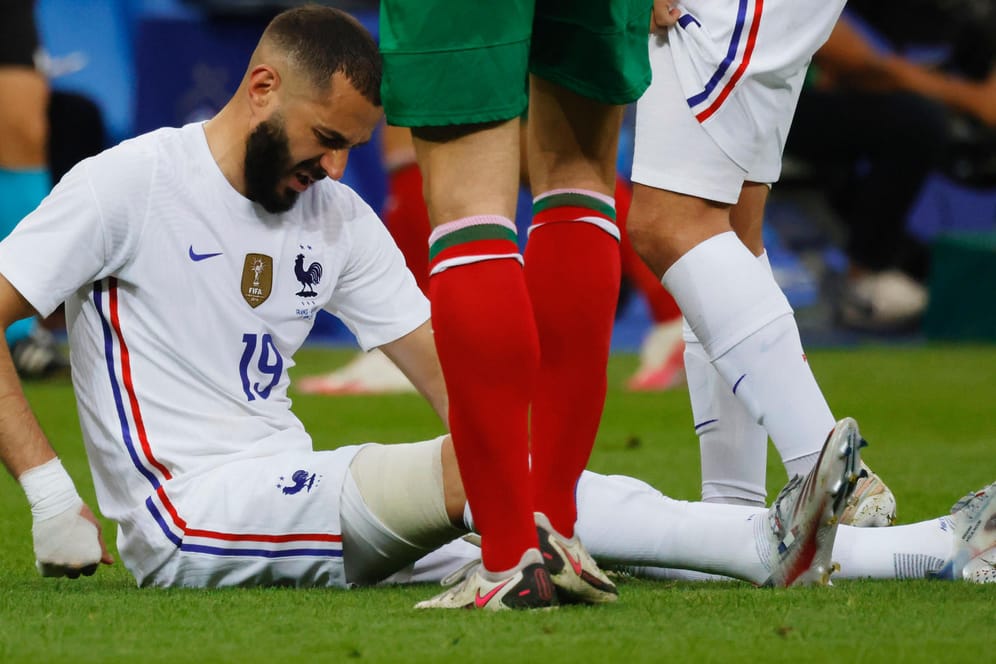 Karim Benzema: Der Stürmer hatte Schmerzen am Knie.