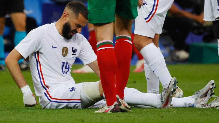 Karim Benzema: Der Stürmer hatte Schmerzen am Knie.